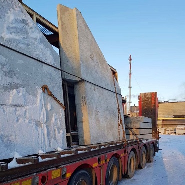Отгрузка негабаритных элементов водопропускных труб